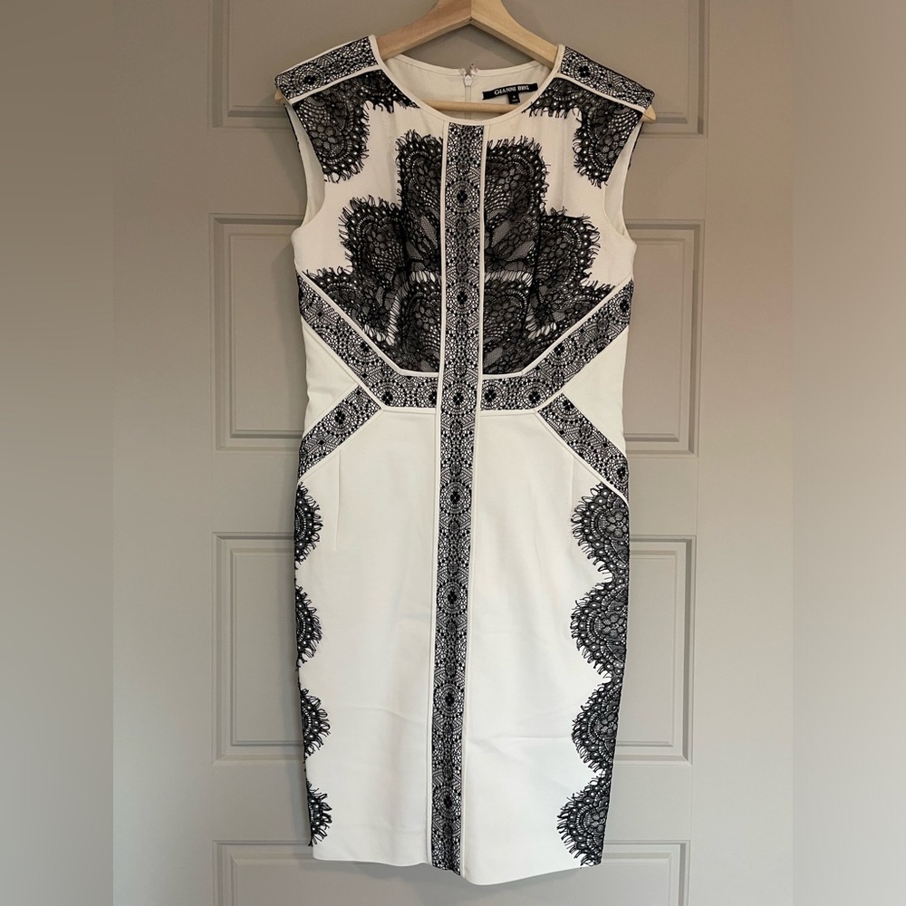 Gianni Bini B&W Lace Dress